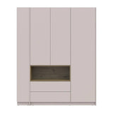 Шкаф для одежды с нишей и этажеркой Doros Дейл Кашемир/Дуб Артизан 3 ДСП 178х52х220 DRS-011726 (44900338)