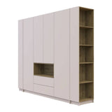 Шкаф для одежды с нишей и этажеркой Doros Дейл Кашемир/Дуб Артизан 4 ДСП 234х52х220 DRS-011728 (44900340)