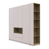 Шкаф для одежды с нишей и этажеркой Doros Дейл Кашемир/Дуб Артизан 4 ДСП 234х52х220 DRS-011728 (44900340)