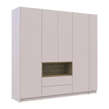 Шкаф для одежды с нишей и этажеркой Doros Дейл Кашемир/Дуб Артизан 4 ДСП 234х52х220 DRS-011728 (44900340)