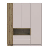 Шкаф для одежды с нишей и этажеркой Doros Дейл Кашемир/Дуб Артизан 3 ДСП 178х52х220 DRS-011737 (42005157)