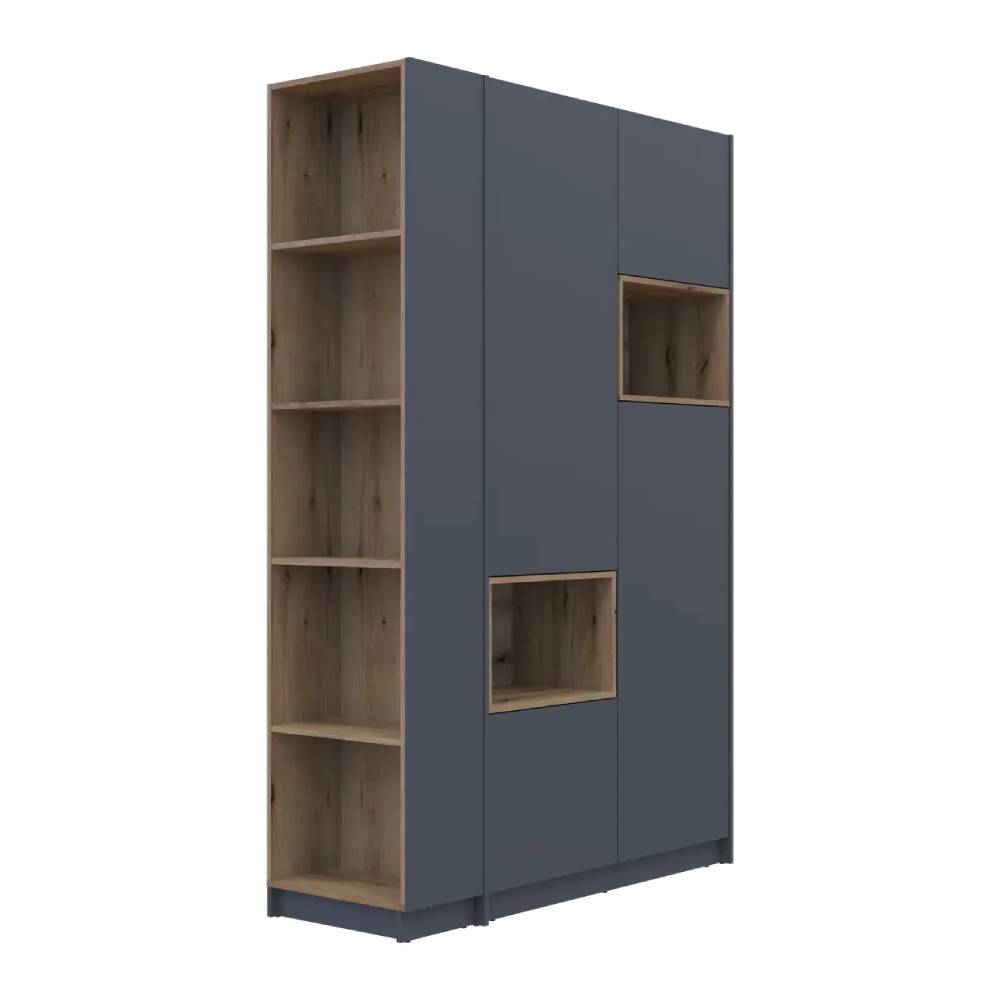 Этажерка в шкаф Doros Дейл Графит/Дуб Эвок 52х28х220 DRS-011732 (41516119)