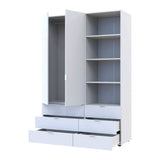 Шкаф для одежды Doros Гелар Белый 2ДСП с пеналом 137.5х49.5х203.4 (DRS-011911)