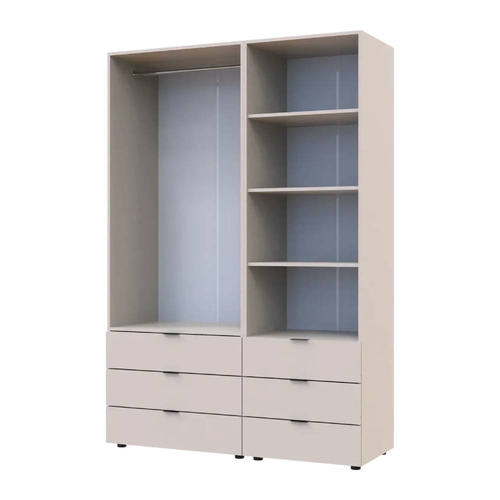 Шкаф для одежды Doros Гелар Кашемир 2ДСП с пеналом 137.5х49.5х203.4 (DRS-011914)