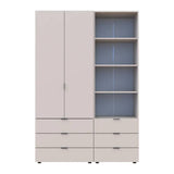 Шкаф для одежды Doros Гелар Кашемир 2ДСП с пеналом 137.5х49.5х203.4 (DRS-011914)