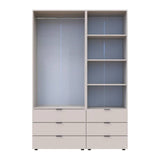 Шкаф для одежды Doros Гелар Кашемир 2ДСП с пеналом 137.5х49.5х203.4 (DRS-011914)