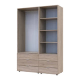 Шкаф для одежды Doros Гелар Дуб сонома 2ДСП с пеналом 137.5х49.5х203.4 (DRS-011913)