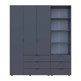 Шкаф для одежды Doros Гелар Графит 3ДСП с пеналом 176.2х49.5х203.4 (DRS-011920)