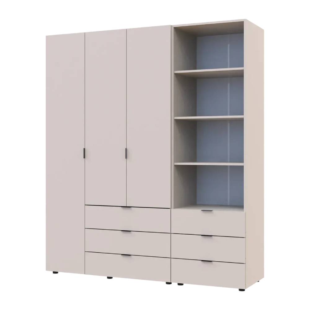 Шкаф для одежды Doros Гелар Кашемир 3ДСП с пеналом 176.2х49.5х203.4 (DRS-011922)