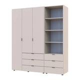 Шкаф для одежды Doros Гелар Кашемир 3ДСП с пеналом 176.2х49.5х203.4 (DRS-011922)