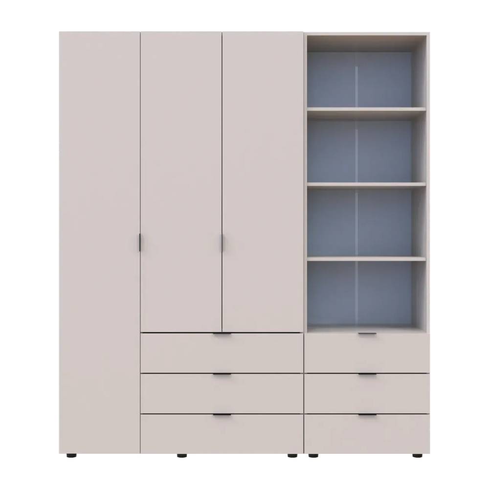 Шкаф для одежды Doros Гелар Кашемир 3ДСП с пеналом 176.2х49.5х203.4 (DRS-011922)