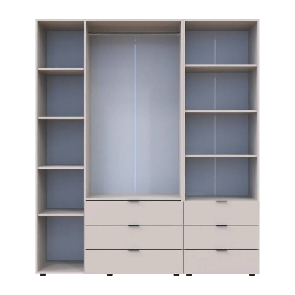 Шкаф для одежды Doros Гелар Кашемир 3ДСП с пеналом 176.2х49.5х203.4 (DRS-011922)