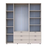 Шкаф для одежды Doros Гелар Кашемир 3ДСП с пеналом 176.2х49.5х203.4 (DRS-011922)