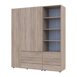 Шкаф для одежды Doros Гелар Дуб сонома 3ДСП с пеналом 176.2х49.5х203.4 (DRS-011921)