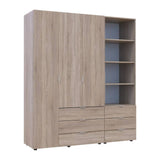 Шкаф для одежды Doros Гелар Дуб сонома 3ДСП с пеналом 176.2х49.5х203.4 (DRS-011921)