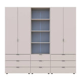 Шкаф для одежды Doros Гелар Кашемир 2+2ДСП с пеналом 215х49.5х203.4 (DRS-011918)