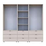 Шкаф для одежды Doros Гелар Кашемир 2+2ДСП с пеналом 215х49.5х203.4 (DRS-011918)