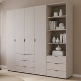 Шкаф для одежды Doros Гелар Кашемир 4ДСП с пеналом 215х49.5х203.4 (DRS-011930)