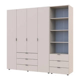 Шкаф для одежды Doros Гелар Кашемир 4ДСП с пеналом 215х49.5х203.4 (DRS-011930)