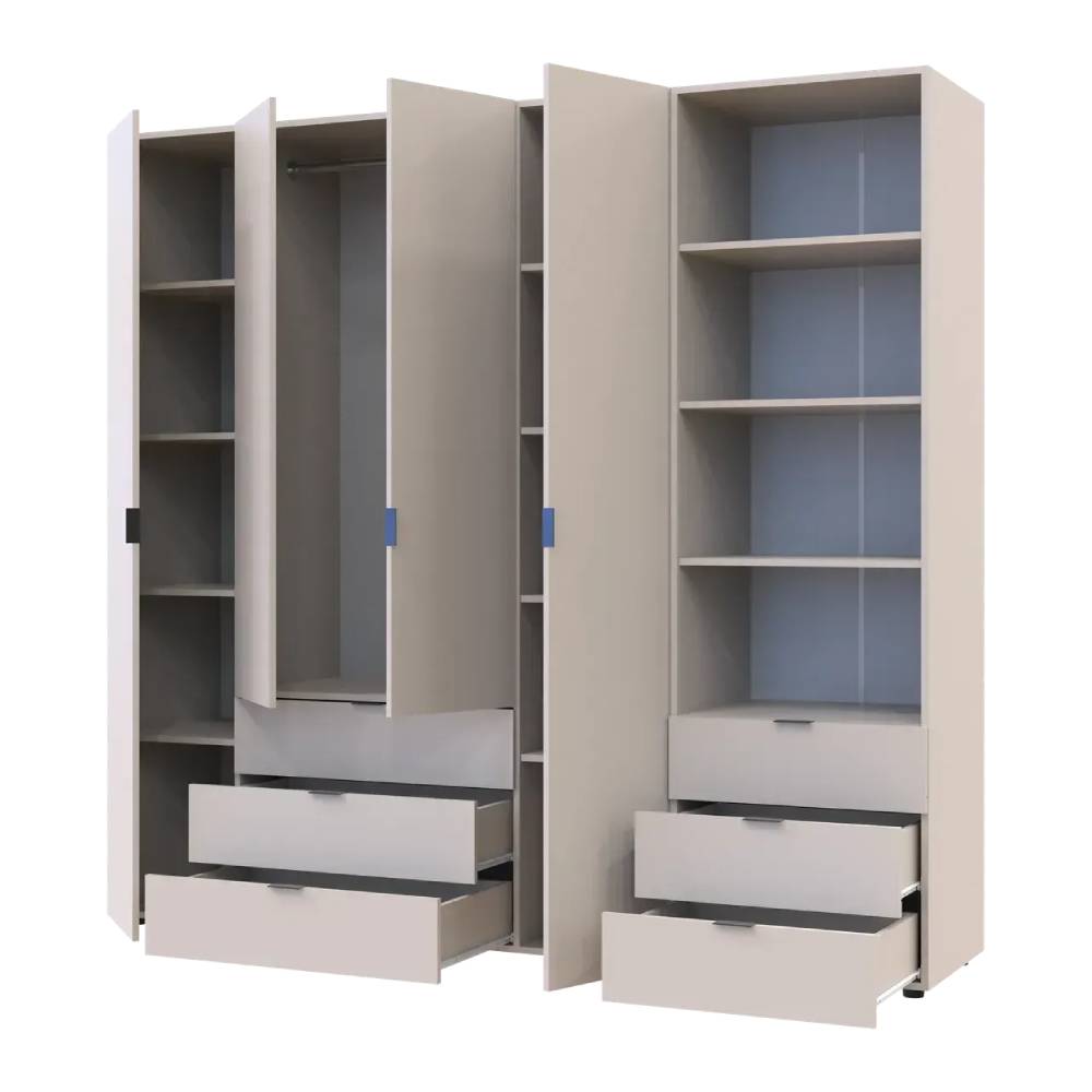 Шкаф для одежды Doros Гелар Кашемир 4ДСП с пеналом 215х49.5х203.4 (DRS-011930)