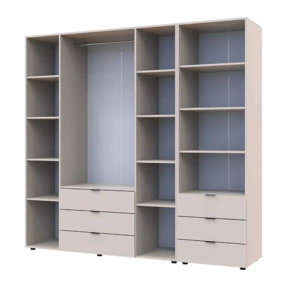 Шкаф для одежды Doros Гелар Кашемир 4ДСП с пеналом 215х49.5х203.4 (DRS-011930)