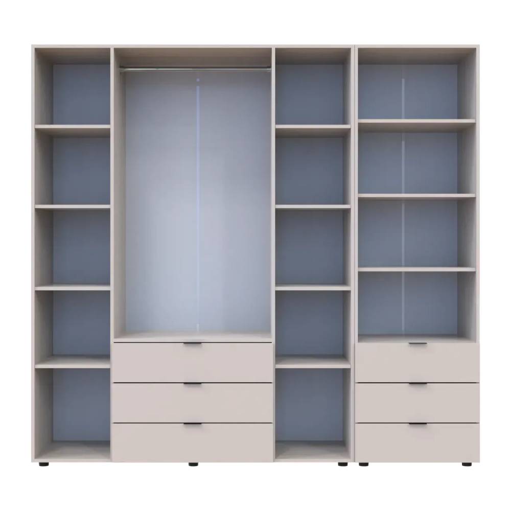 Шкаф для одежды Doros Гелар Кашемир 4ДСП с пеналом 215х49.5х203.4 (DRS-011930)