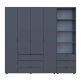 Шкаф для одежды Doros Гелар Графит 4ДСП с пеналом 215х49.5х203.4 (DRS-011928)