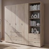 Шкаф для одежды Doros Гелар Дуб сонома 4ДСП с пеналом 215х49.5х203.4 (DRS-011929)