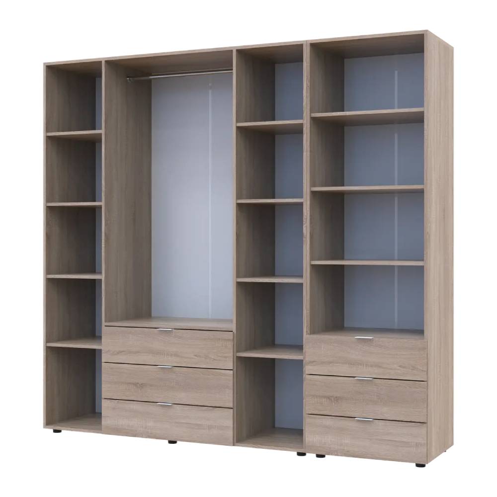 Шкаф для одежды Doros Гелар Дуб сонома 4ДСП с пеналом 215х49.5х203.4 (DRS-011929)