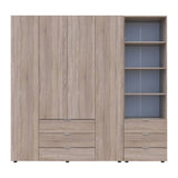 Шкаф для одежды Doros Гелар Дуб сонома 4ДСП с пеналом 215х49.5х203.4 (DRS-011929)