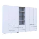 Шкаф для одежды Doros Гелар Белый 3+3ДСП с пеналом 292.4х49.5х203.4 (DRS-011923)