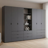 Шкаф для одежды Doros Гелар Графит 3+3ДСП с пеналом 292.4х49.5х203.4 (DRS-011924)