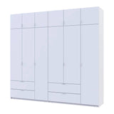 Шкаф для одежды Doros Лукас Белый 3+3 ДСП 255х50х240 DRS-011684 (42005110)