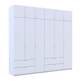 Шкаф для одежды Doros Лукас Белый 3+3 ДСП 255х50х240 DRS-011684 (42005110)