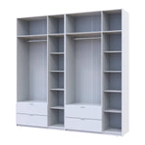 Шкаф для одежды Doros Лукас Белый 3+3 ДСП 240х50х240 DRS-011683 (42005106)