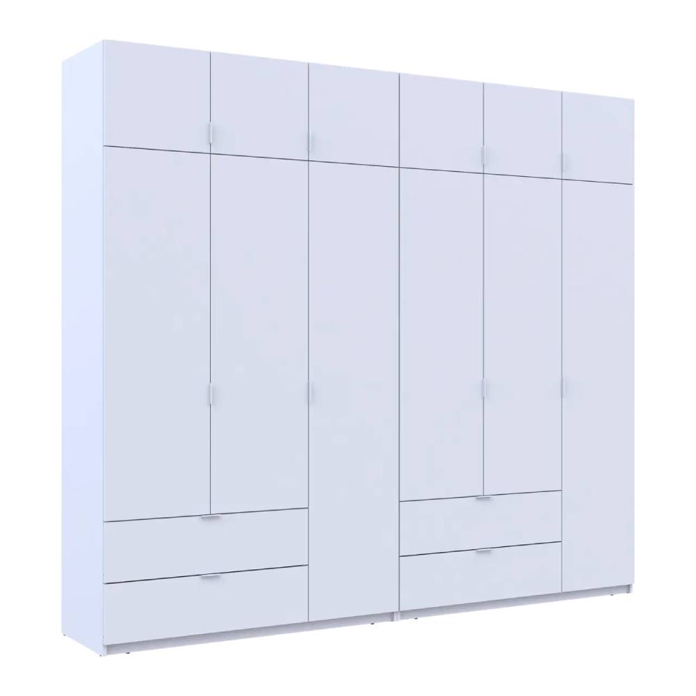 Шкаф для одежды Doros Лукас Белый 3+3 ДСП 270х50х240 DRS-011685 (42005114)