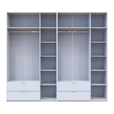 Шкаф для одежды Doros Лукас Белый 3+3 ДСП 270х50х240 DRS-011685 (42005114)