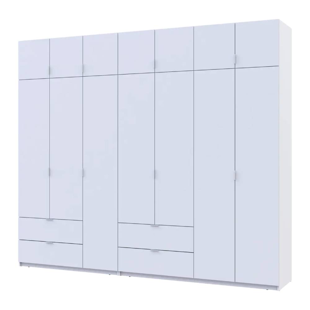 Шкаф для одежды Doros Лукас Белый 3+4 ДСП 280х50х240 DRS-011686 (42005118)