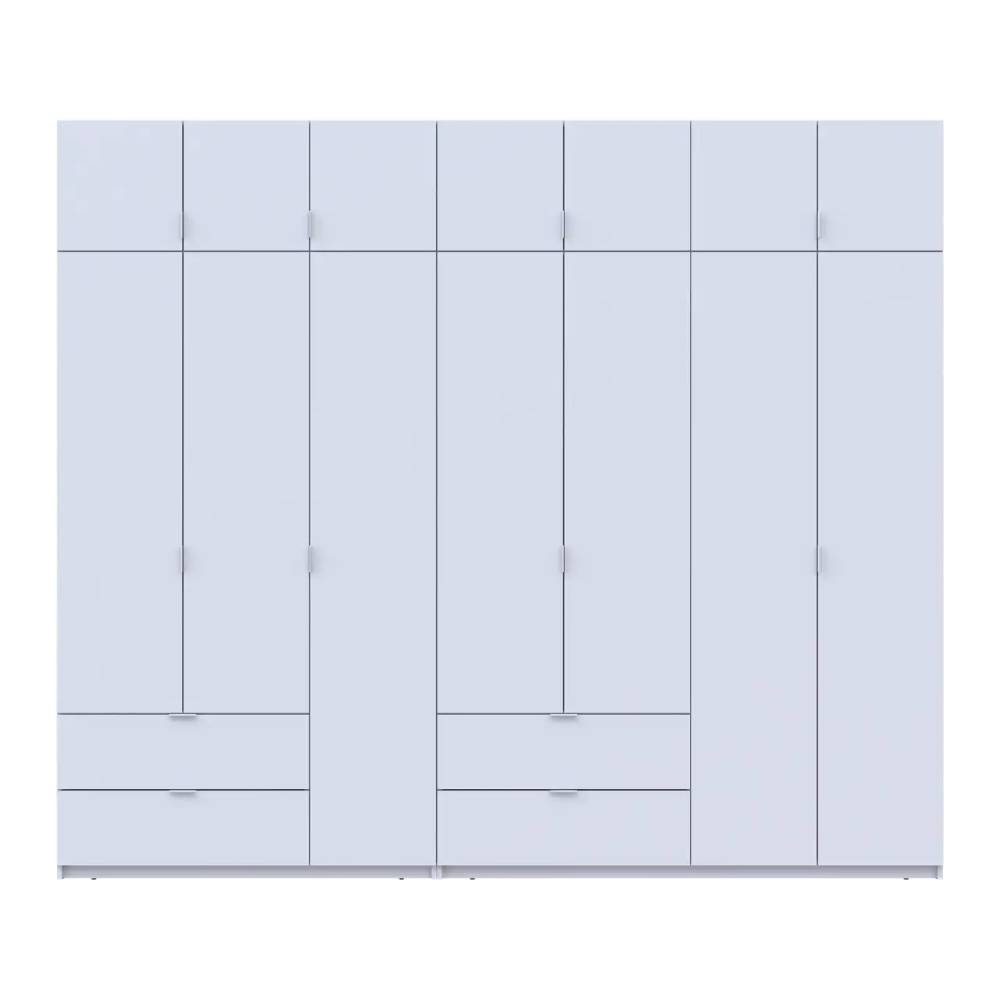 Шкаф для одежды Doros Лукас Белый 3+4 ДСП 280х50х240 DRS-011686 (42005118)