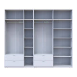 Шкаф для одежды Doros Лукас Белый 3+4 ДСП 280х50х240 DRS-011686 (42005118)