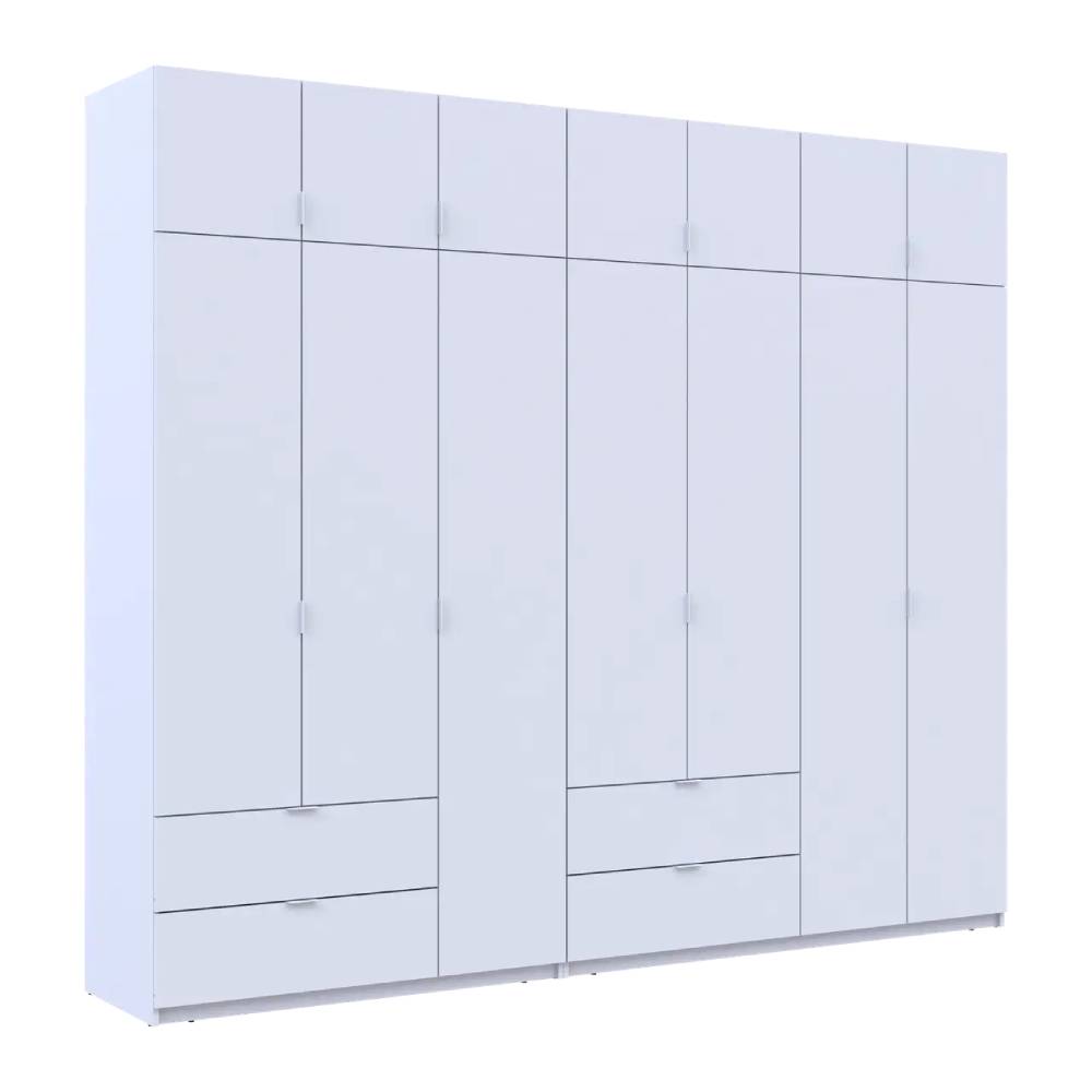 Шкаф для одежды Doros Лукас Белый 3+4 ДСП 280х50х240 DRS-011686 (42005118)