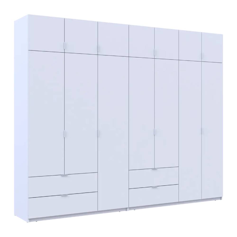 Шкаф для одежды Doros Лукас Белый 3+4 ДСП 295х50х240 DRS-011687 (42005122)