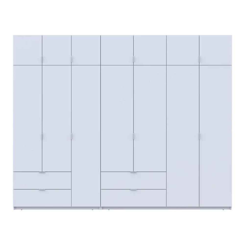 Шкаф для одежды Doros Лукас Белый 3+4 ДСП 300х50х240 DRS-011688 (42005130)