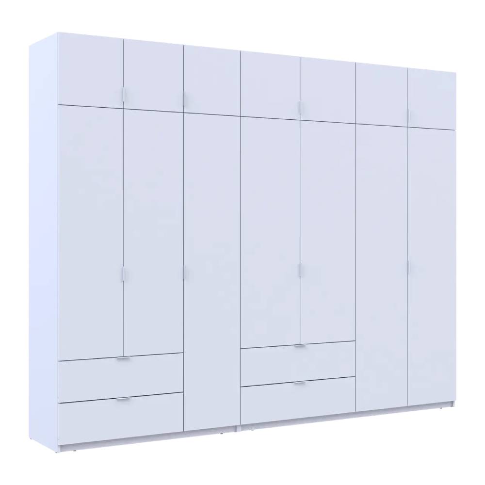 Шкаф для одежды Doros Лукас Белый 3+4 ДСП 300х50х240 DRS-011688 (42005130)