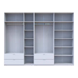 Шкаф для одежды Doros Лукас Белый 3+4 ДСП 315х50х240 DRS-011689 (42005134)