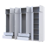 Шкаф для одежды Doros Лукас Белый 3+4 ДСП 315х50х240 DRS-011689 (42005134)