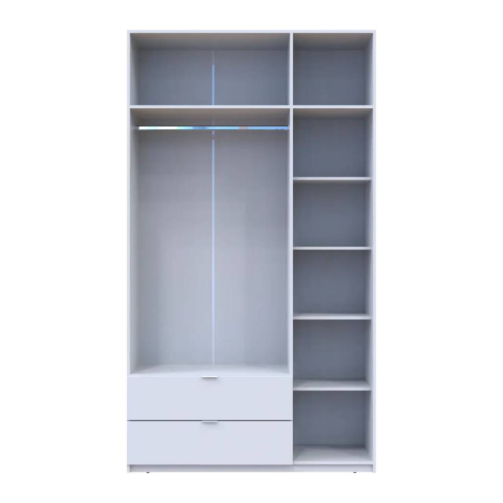 Шкаф для одежды Doros Лукас Белый 3ДСП 135х50х240 DRS-011652 (80737800)