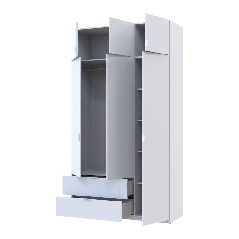 Шкаф для одежды Doros Лукас Белый 3ДСП 135х50х240 DRS-011652 (80737800)