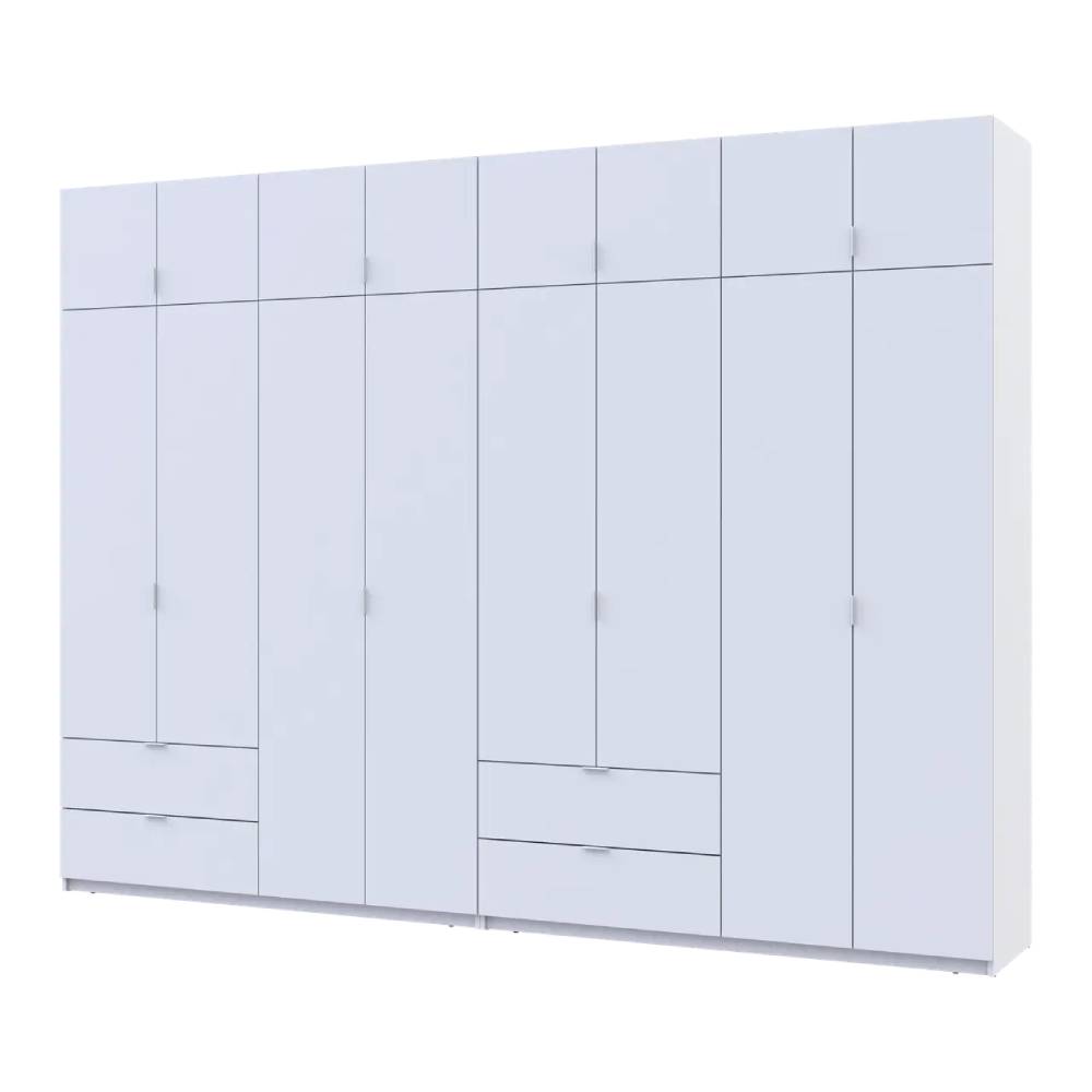 Шкаф для одежды Doros Лукас Белый 4+4 ДСП 320х50х240 DRS-011690 (42005126)