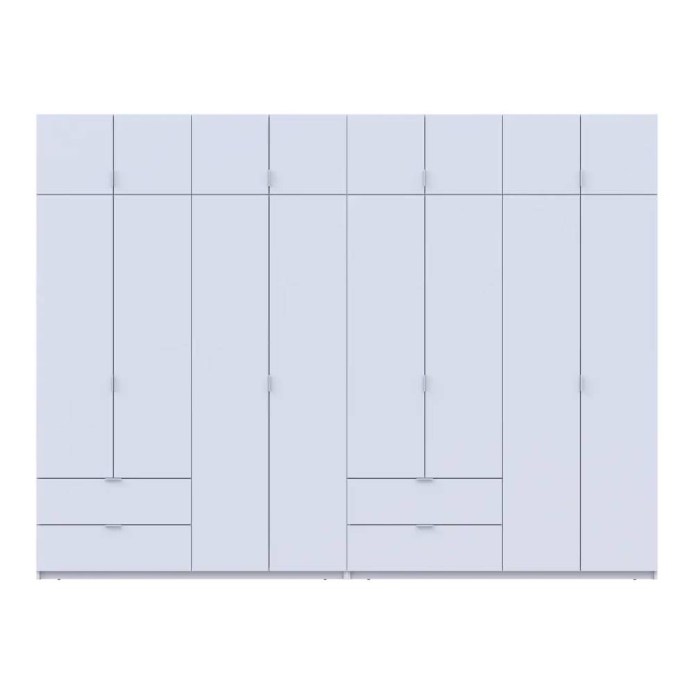 Шкаф для одежды Doros Лукас Белый 4+4 ДСП 320х50х240 DRS-011690 (42005126)